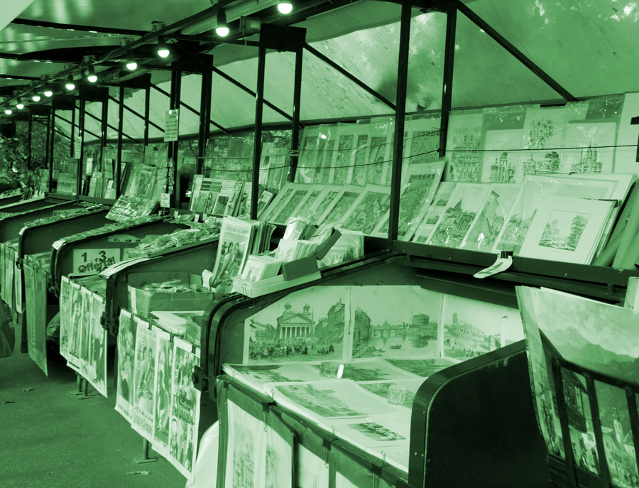 Verkaufsstand für Grafik in Rom (Bildnachweis: Dr. Christian M. Meyer